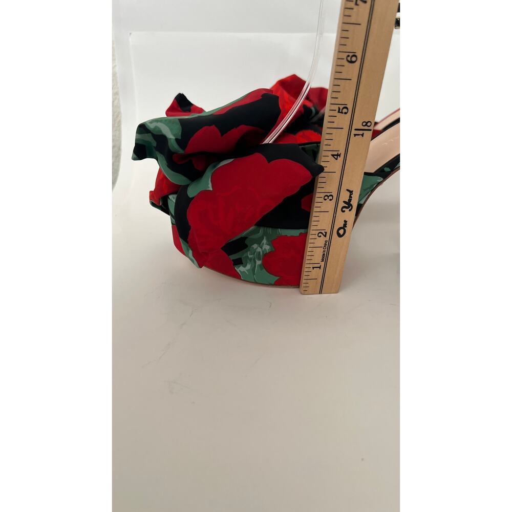 Loeffler Randall Kiki Platform Bow Heel Sandals Size 9 - Picture 11 of 12